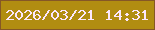 文字の大きさ：1、枠の色：855726、背景の色：b18d11、文字の色：fbe7fd 無料ブログパーツのブログ時計