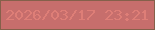 文字の大きさ：5、枠の色：85604a、背景の色：c76e6c、文字の色：de7e77 無料ブログパーツのブログ時計