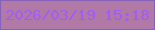 文字の大きさ：5、枠の色：8561b7、背景の色：b179a5、文字の色：a05df4 無料ブログパーツのブログ時計