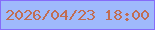 文字の大きさ：3、枠の色：856cf9、背景の色：9fbafc、文字の色：c06d53 無料ブログパーツのブログ時計