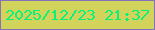 文字の大きさ：2、枠の色：8572be、背景の色：d2d35a、文字の色：09f179 無料ブログパーツのブログ時計