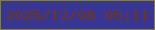 文字の大きさ：5、枠の色：85802a、背景の色：373694、文字の色：733518 無料ブログパーツのブログ時計