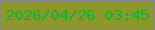 文字の大きさ：1、枠の色：8580aa、背景の色：8e9729、文字の色：0ab532 無料ブログパーツのブログ時計