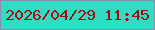 文字の大きさ：3、枠の色：8590ac、背景の色：31ddc2、文字の色：a70b14 無料ブログパーツのブログ時計