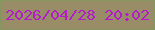 文字の大きさ：3、枠の色：85975e、背景の色：998d67、文字の色：b21cc9 無料ブログパーツのブログ時計