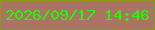文字の大きさ：3、枠の色：859b12、背景の色：a97461、文字の色：29f804 無料ブログパーツのブログ時計