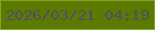 文字の大きさ：1、枠の色：85a324、背景の色：5a7b00、文字の色：514e65 無料ブログパーツのブログ時計