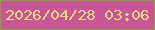 文字の大きさ：4、枠の色：85a434、背景の色：c95498、文字の色：f7e077 無料ブログパーツのブログ時計