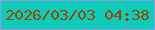 文字の大きさ：3、枠の色：85a4de、背景の色：10caba、文字の色：934801 無料ブログパーツのブログ時計