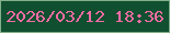 文字の大きさ：1、枠の色：85b08c、背景の色：104f30、文字の色：f66ca5 無料ブログパーツのブログ時計