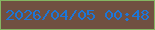 文字の大きさ：3、枠の色：85b662、背景の色：705041、文字の色：1c76d8 無料ブログパーツのブログ時計