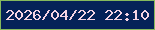 文字の大きさ：1、枠の色：85b95d、背景の色：052258、文字の色：f6d5e4 無料ブログパーツのブログ時計