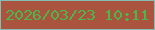文字の大きさ：5、枠の色：85bcb3、背景の色：aa543f、文字の色：4bb74a 無料ブログパーツのブログ時計