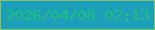文字の大きさ：4、枠の色：85c470、背景の色：1d9fba、文字の色：1dbd7a 無料ブログパーツのブログ時計