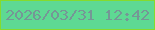 文字の大きさ：1、枠の色：85db2d、背景の色：5ed993、文字の色：759796 無料ブログパーツのブログ時計