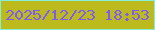 文字の大きさ：4、枠の色：85eed7、背景の色：bdba1e、文字の色：7e5bf5 無料ブログパーツのブログ時計