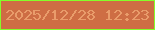 文字の大きさ：5、枠の色：85fd2a、背景の色：ce6d44、文字の色：e99c6b 無料ブログパーツのブログ時計