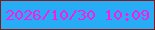 文字の大きさ：5、枠の色：861913、背景の色：27acf6、文字の色：fa1be4 無料ブログパーツのブログ時計