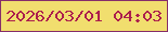 文字の大きさ：4、枠の色：862d6a、背景の色：f1de6e、文字の色：ac1f4d 無料ブログパーツのブログ時計