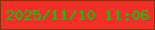 文字の大きさ：2、枠の色：86310e、背景の色：f32f28、文字の色：02ca11 無料ブログパーツのブログ時計