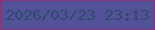 文字の大きさ：2、枠の色：863678、背景の色：535198、文字の色：2e4b6d 無料ブログパーツのブログ時計