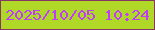 文字の大きさ：1、枠の色：863862、背景の色：afd926、文字の色：c03cfc 無料ブログパーツのブログ時計