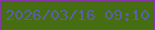 文字の大きさ：1、枠の色：8639a4、背景の色：476d12、文字の色：5662a5 無料ブログパーツのブログ時計