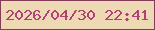 文字の大きさ：1、枠の色：863c59、背景の色：edd9b3、文字の色：b24275 無料ブログパーツのブログ時計