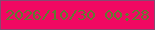 文字の大きさ：1、枠の色：864971、背景の色：f00862、文字の色：617a32 無料ブログパーツのブログ時計