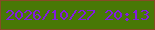 文字の大きさ：1、枠の色：864b25、背景の色：487806、文字の色：821be0 無料ブログパーツのブログ時計