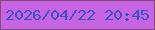 文字の大きさ：3、枠の色：864b74、背景の色：c664e4、文字の色：3b51c3 無料ブログパーツのブログ時計