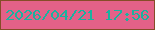 文字の大きさ：5、枠の色：864c28、背景の色：e36188、文字の色：1ab29f 無料ブログパーツのブログ時計