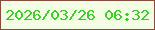 文字の大きさ：1、枠の色：864c40、背景の色：f2fde4、文字の色：3bcf26 無料ブログパーツのブログ時計