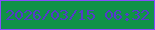 文字の大きさ：2、枠の色：864cfd、背景の色：109248、文字の色：543ac9 無料ブログパーツのブログ時計