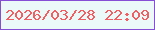 文字の大きさ：3、枠の色：864ed5、背景の色：ecf9f9、文字の色：f15f64 無料ブログパーツのブログ時計