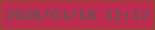 文字の大きさ：2、枠の色：86512f、背景の色：bc2c50、文字の色：585757 無料ブログパーツのブログ時計