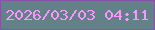 文字の大きさ：2、枠の色：8653a8、背景の色：628287、文字の色：fb96fe 無料ブログパーツのブログ時計
