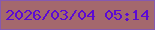 文字の大きさ：4、枠の色：8659b0、背景の色：a4686d、文字の色：5c0ad3 無料ブログパーツのブログ時計