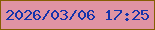 文字の大きさ：3、枠の色：865e03、背景の色：e093a3、文字の色：1433ab 無料ブログパーツのブログ時計
