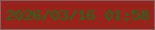 文字の大きさ：2、枠の色：866163、背景の色：98221c、文字の色：126f1b 無料ブログパーツのブログ時計