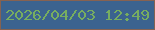文字の大きさ：5、枠の色：866251、背景の色：3b638f、文字の色：77ad60 無料ブログパーツのブログ時計