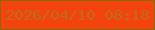 文字の大きさ：1、枠の色：866e0d、背景の色：f5430e、文字の色：bc6a1c 無料ブログパーツのブログ時計