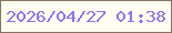 文字の大きさ：4、枠の色：867261、背景の色：fdfdf1、文字の色：9170ee 無料ブログパーツのブログ時計