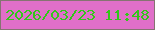 文字の大きさ：4、枠の色：867372、背景の色：e06fc9、文字の色：32c71a 無料ブログパーツのブログ時計