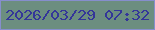 文字の大きさ：5、枠の色：868ecd、背景の色：6c8e80、文字の色：343699 無料ブログパーツのブログ時計