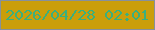文字の大きさ：5、枠の色：86909c、背景の色：ca9e0a、文字の色：3baf7c 無料ブログパーツのブログ時計