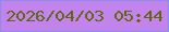 文字の大きさ：3、枠の色：8690ec、背景の色：c284ec、文字の色：61670f 無料ブログパーツのブログ時計