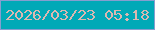 文字の大きさ：5、枠の色：869ecf、背景の色：01a9b7、文字の色：dbb8b1 無料ブログパーツのブログ時計