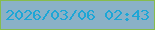 文字の大きさ：4、枠の色：86bc4d、背景の色：8ab1c7、文字の色：1da6d6 無料ブログパーツのブログ時計