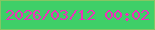 文字の大きさ：3、枠の色：86c663、背景の色：3fcf68、文字の色：ec31ba 無料ブログパーツのブログ時計